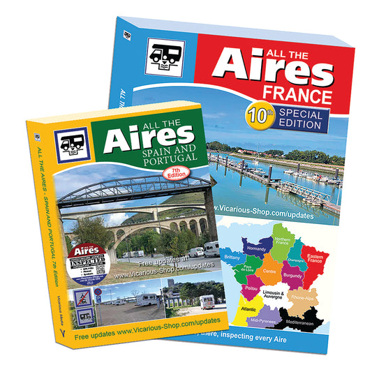 Save when you buy both books All the Aires France 10th, Spain & Portugal 7th together including maps 2025