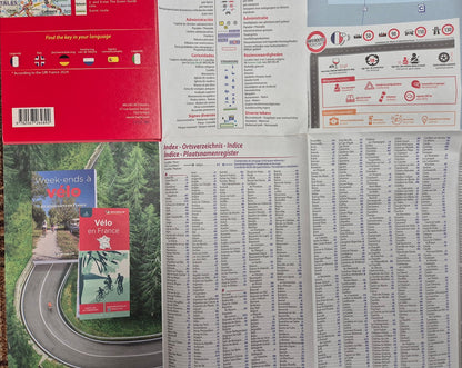 Fold out map France Michelin 721 2025