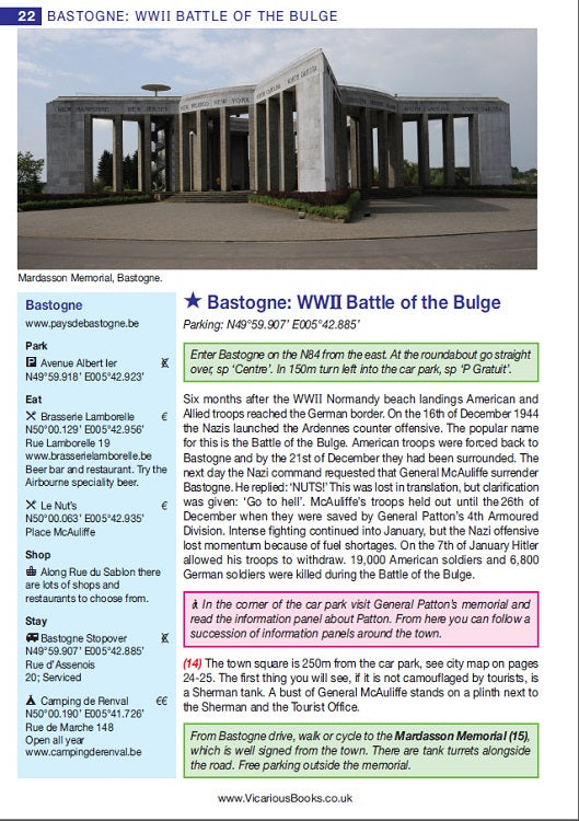 Road Trip Europe: The Great War and More IBSN:9780956678195 Vicarious Media Travelguide, Tour, Driving Tour