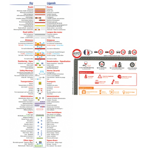 Michelin France 721 Sheet Map 2023 key 9782067258006