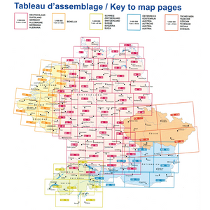 2023 Michelin Central Europe Spiralbound Road Atlas Map preview 9782067235878 vicarious books media