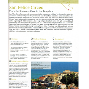 The Most Beautiful Borghi of Italy 9788889291764 san felice circeo entry preview