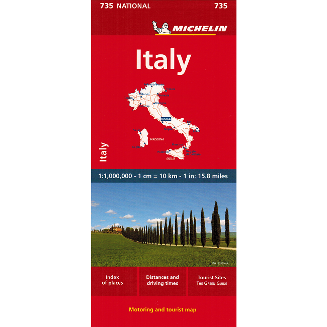 Michelin 735 Italy 2023 Sheet Map front cover 9782067171466