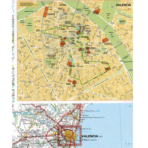 2023 michelin Spain and portugal atlas valencia city map 9782067257207 vicarious media books